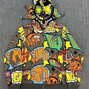 Glo Gang!!!!!!!!!Aop Y2K Streetwear Vintage ClothingVibrant Graphic Men's Jacket